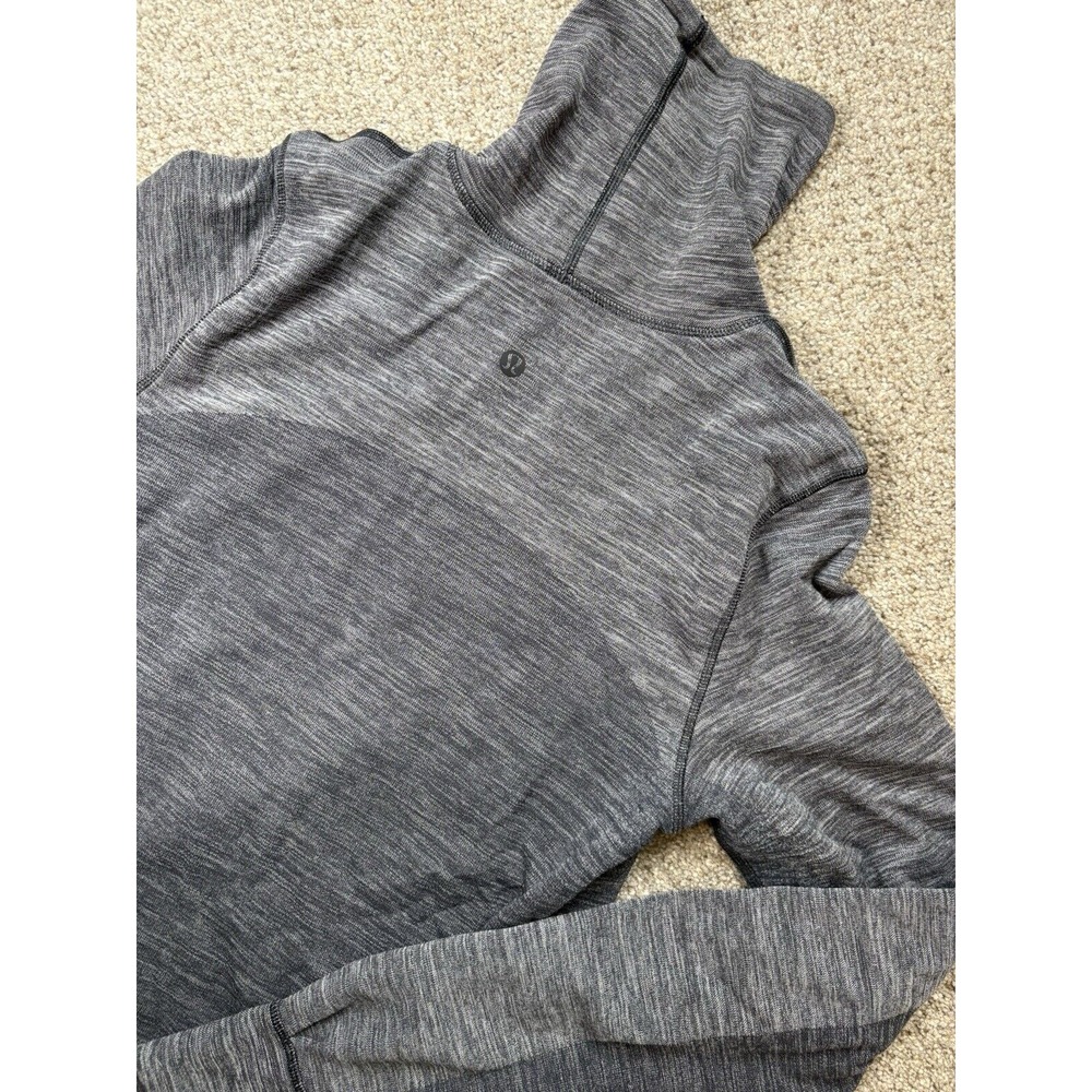 Lululemon‎ Shirt Womens Size 6 Woolly Wonder Turtleneck Heather Gray Long Sleeve